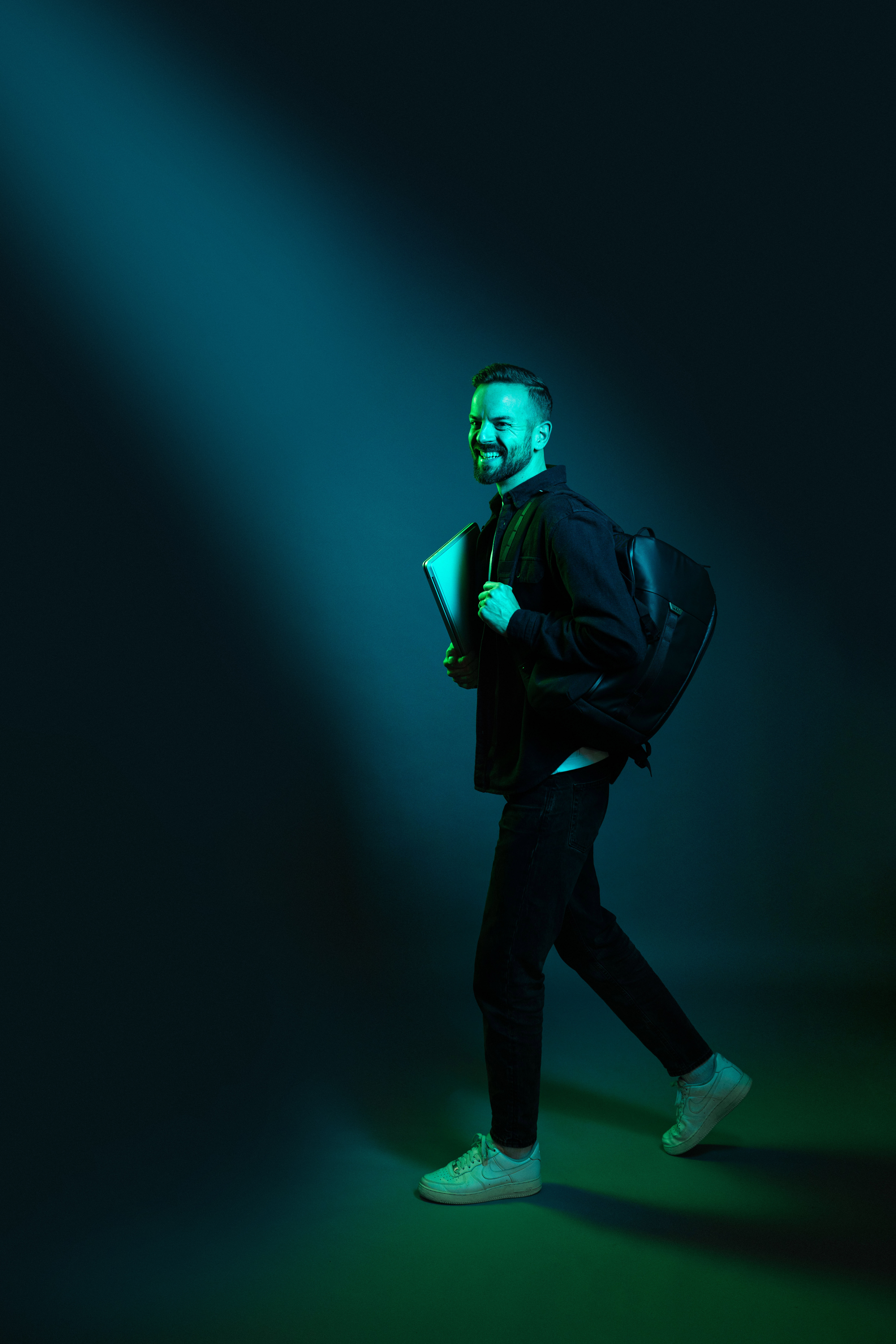 Thijs Jochems aan het werk